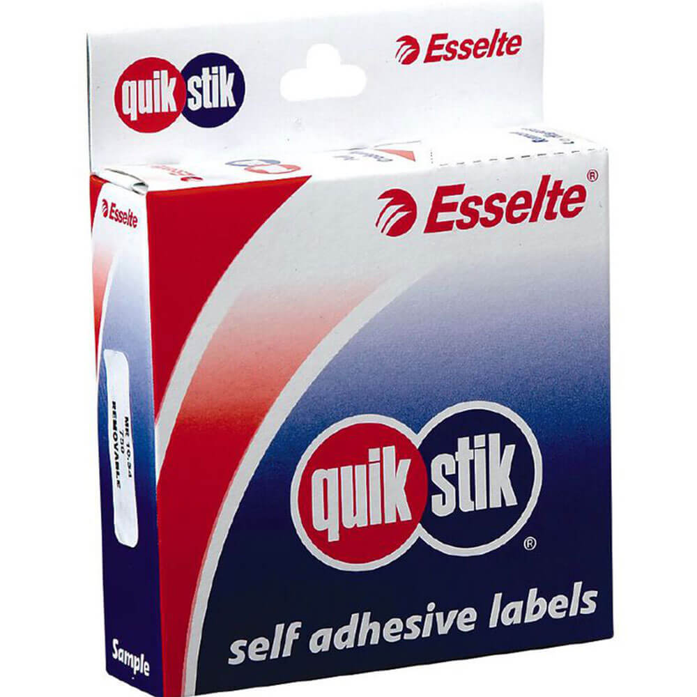 Étiquettes d'auto-adhésive Esselte Quik Stik