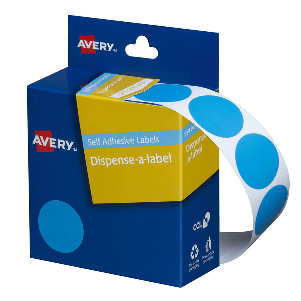 Avery zelfklevende puntlabels 24 mm (500 stks)