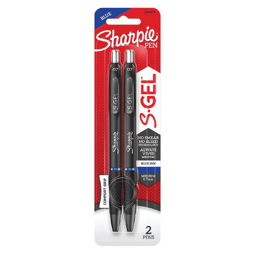 Sharpie S-GEL einziehbarer Stift, mittelgroß, 0,7 mm (2 Stück)