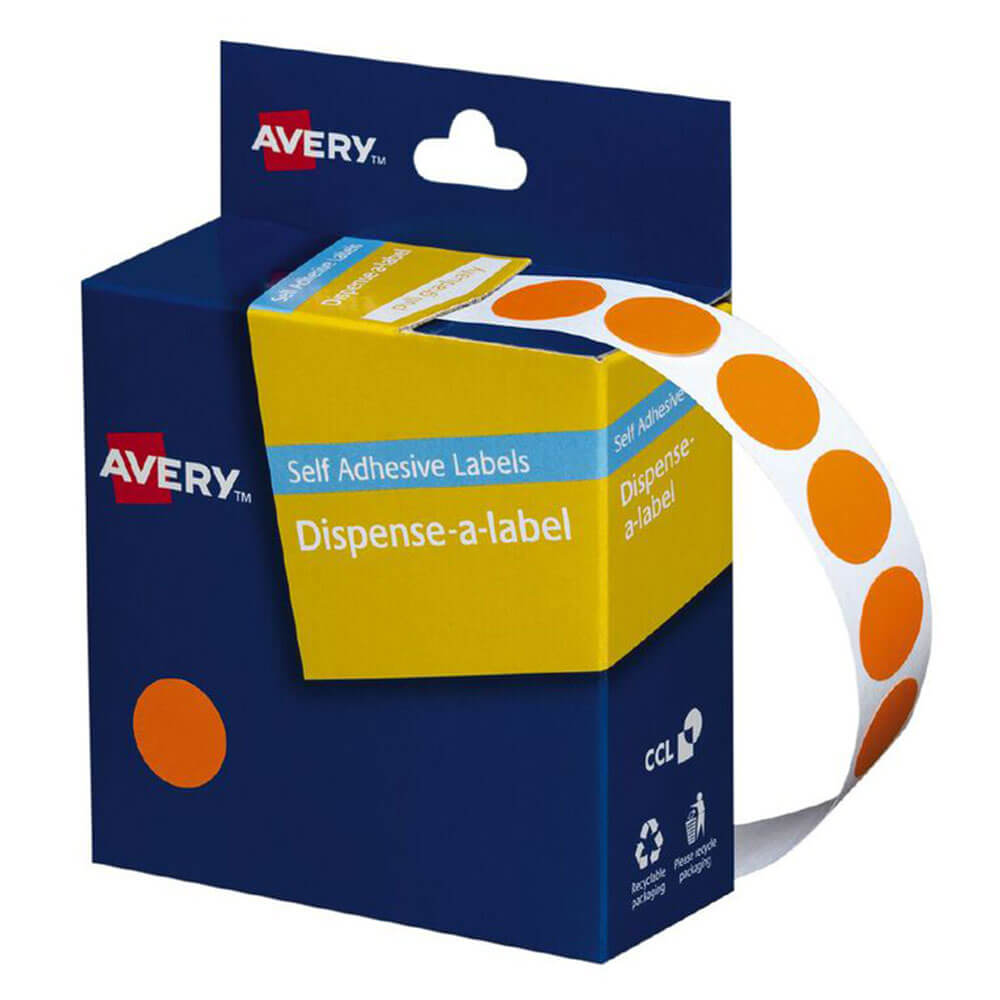 Avery autoadhesivas etiquetas de puntos 14 mm (1050pcs)