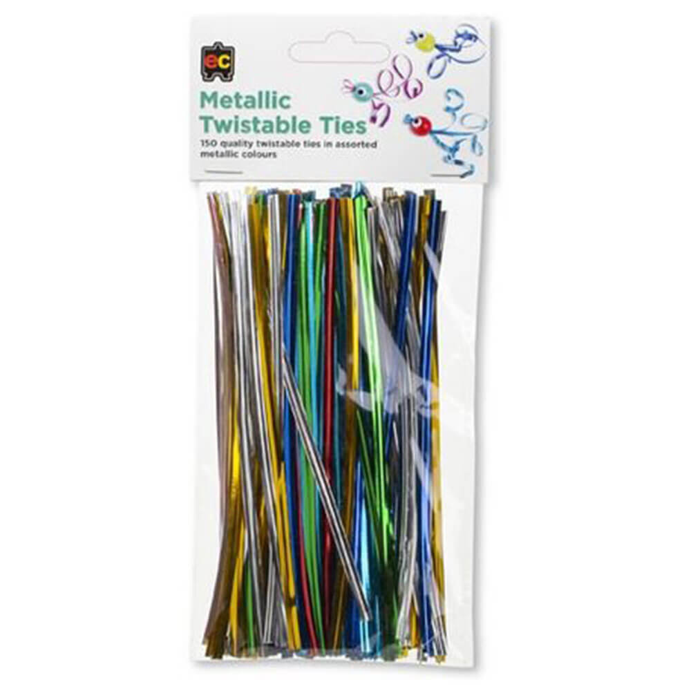 CE Twistable laços 150pk (cores metálicas)