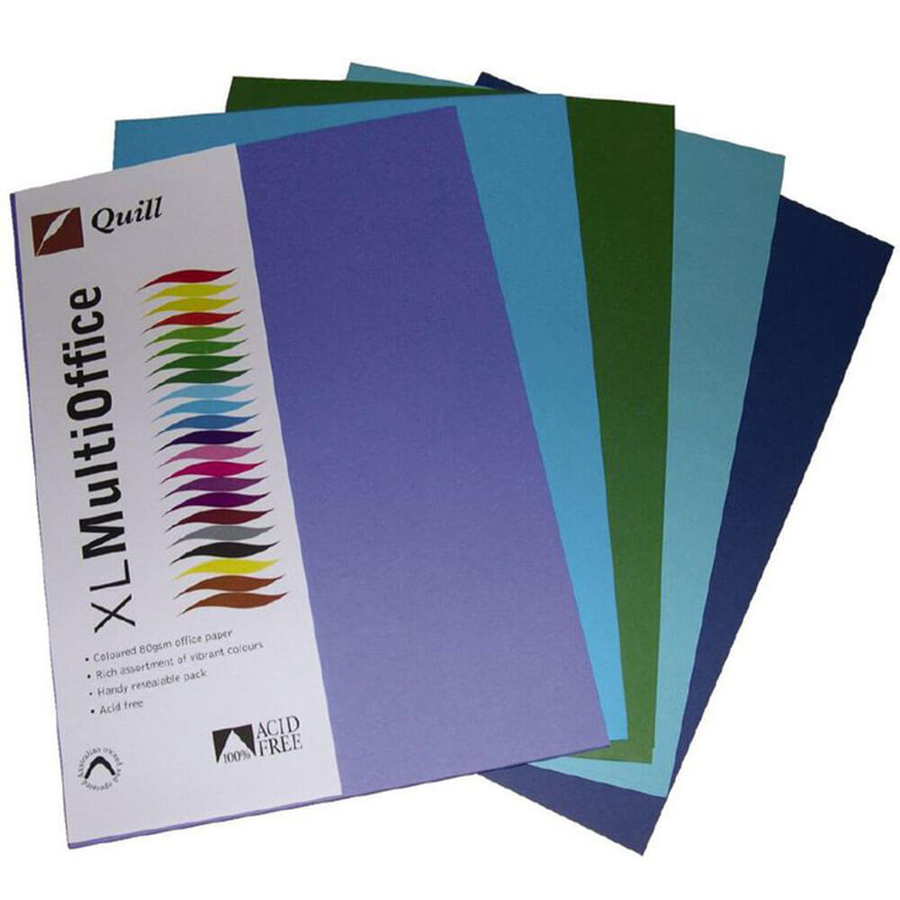Quill Multioffice Paper 100pk 80GSM A4 (verschiedene)