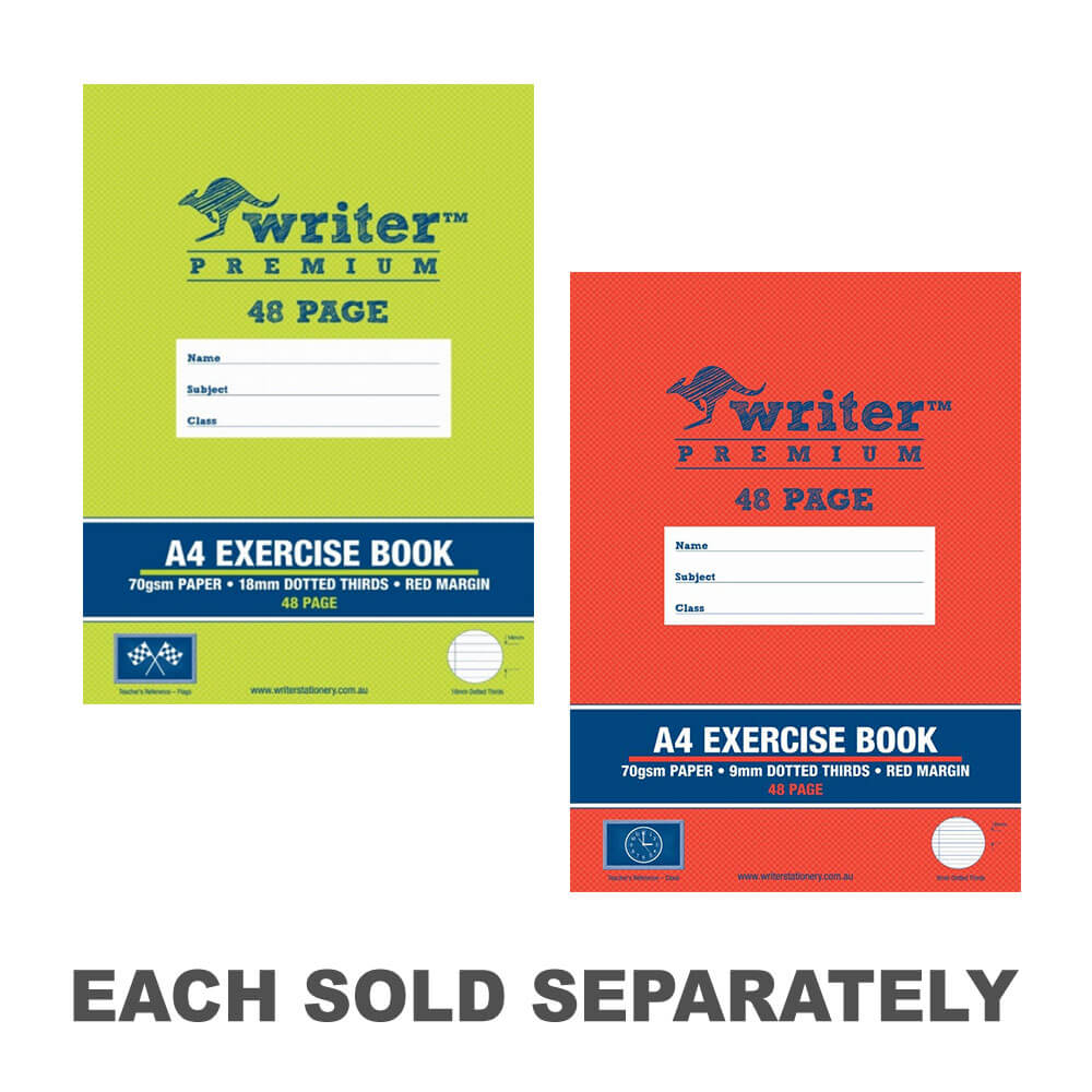 Writer Premium Exercise Book 48 Dotted Pages (A4)