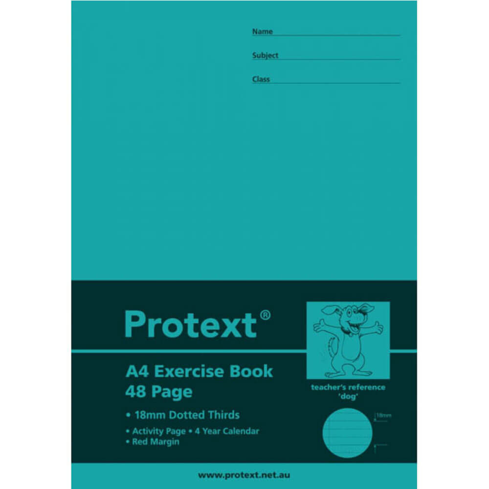 Protext-Übungsheft, 48 Seiten mit gepunkteter Linie (A4)