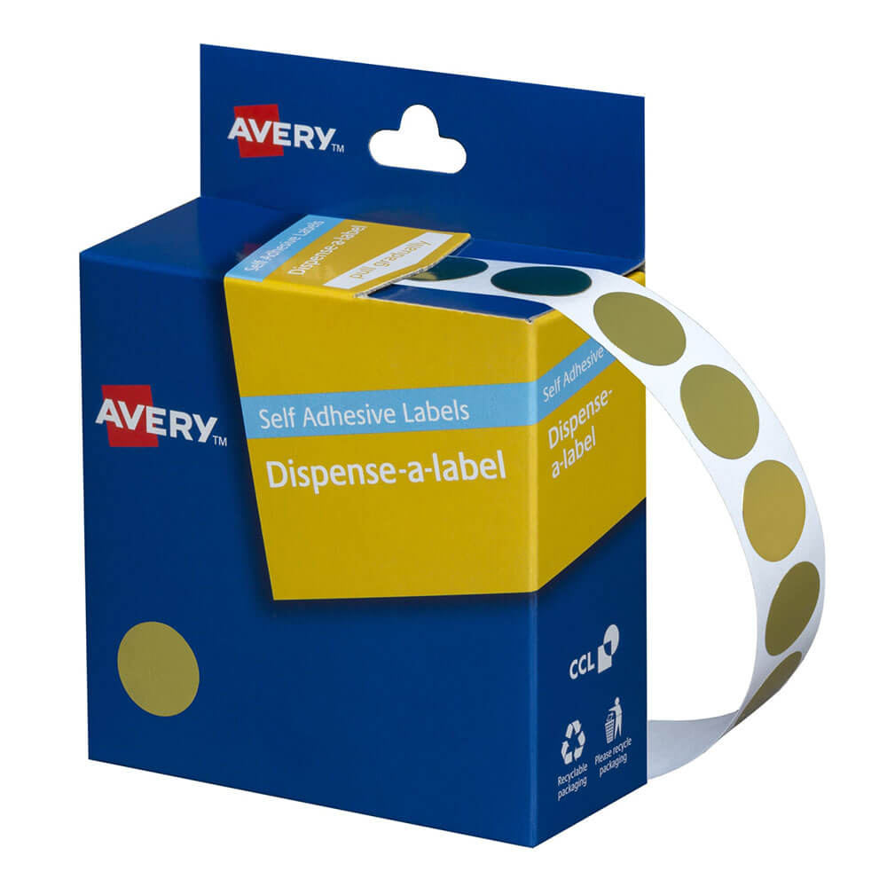 Avery zelfklevende puntlabels 24 mm (250 stcs)