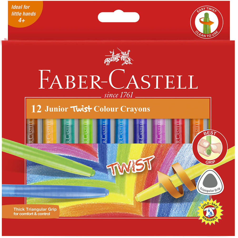 Faber-Castell Twistable Crayons 12pk (diverse)