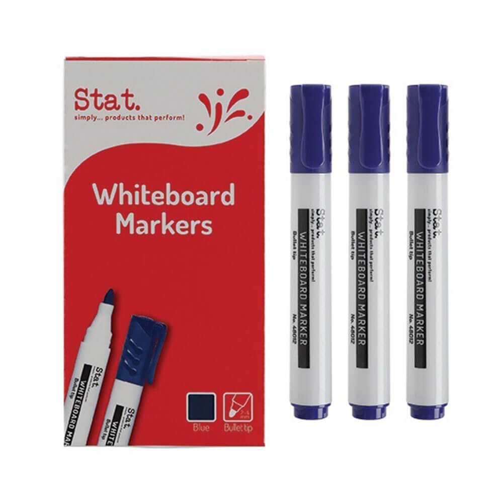 Stat 2.0mm Bullet Nib Whiteboard Marker (caixa de 12)