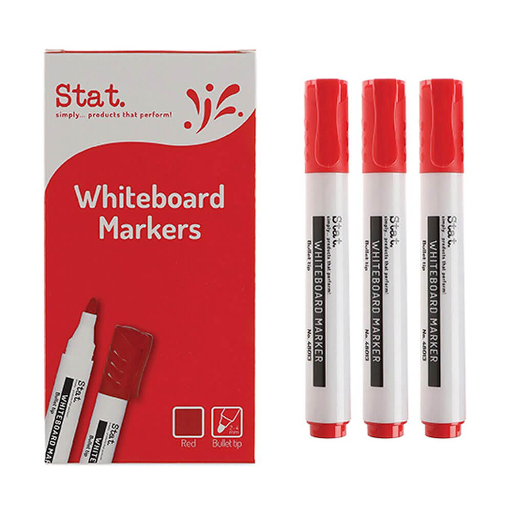 Stat 2.0mm Bullet Nib Whiteboard Marker (caixa de 12)
