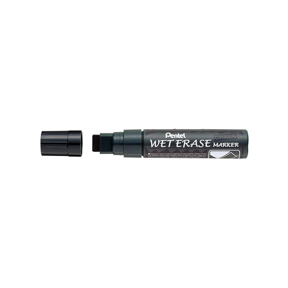 Pentel 10-15mm Chisel Tip Wet Erase Chalk Marker 12pk