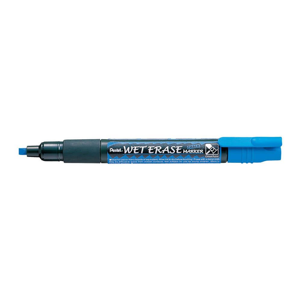 Pentel 3mm Wet Erase Reversible Nib Chalk Marker 12pk