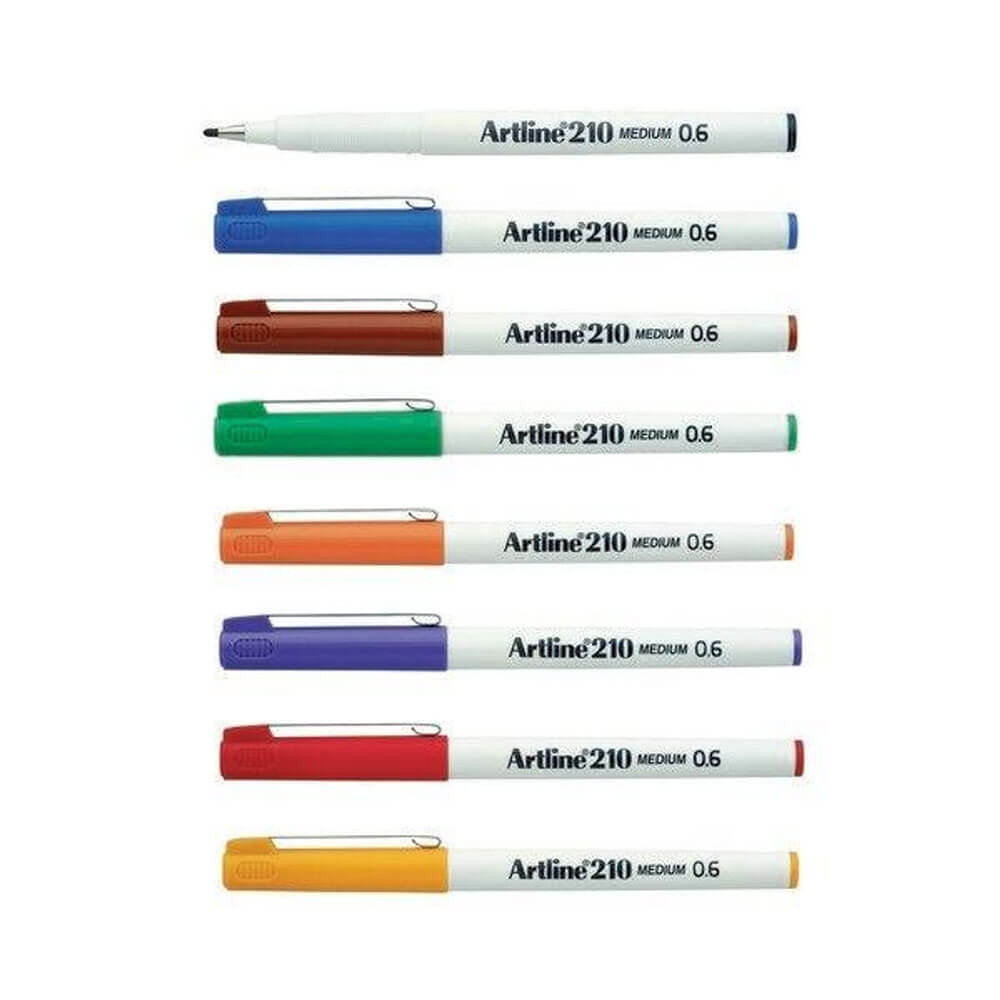 Artline Fineliner Medium Pen 0,6 mm (scatola di 12)