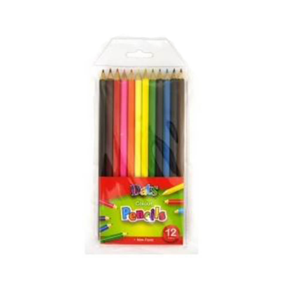 Crayon de couleur dats en portefeuille complet