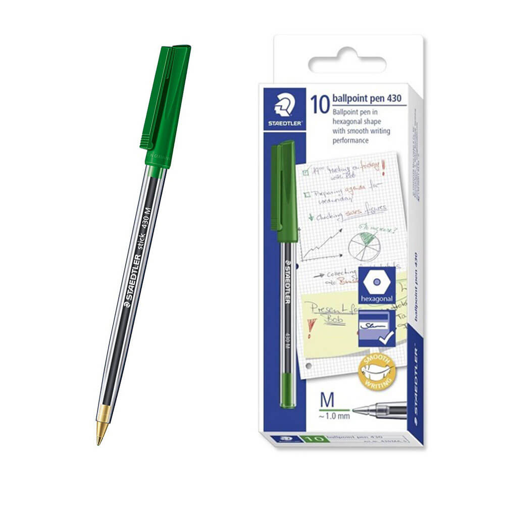 Stadtler Stick Medium Ballpoint Pen (scatola di 10)