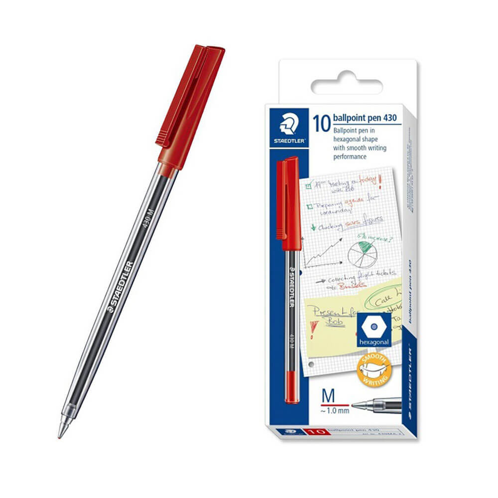 Stadtler Stick Medium Ballpoint Pen (scatola di 10)
